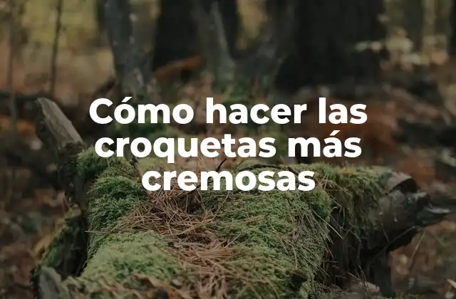 Cómo Hacer las Croquetas Más Cremosas
