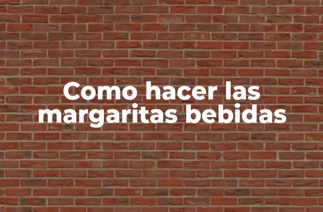 Como Hacer las Margaritas Bebidas