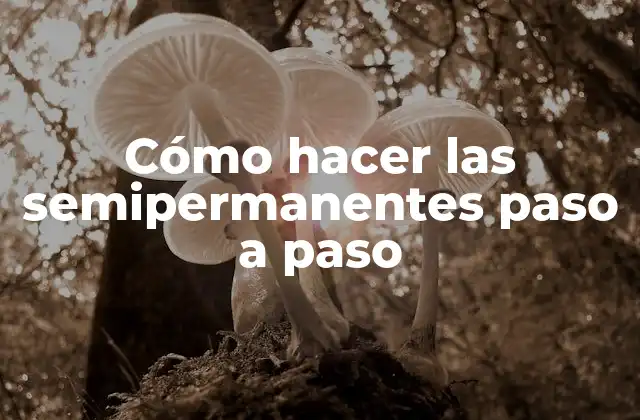 Cómo Hacer las Semipermanentes Paso a Paso