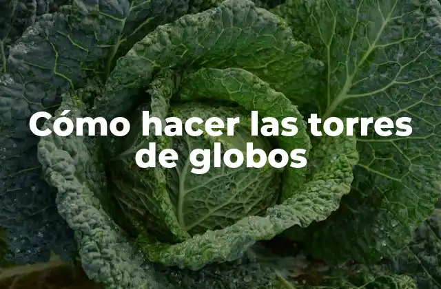 Cómo Hacer las Torres de Globos