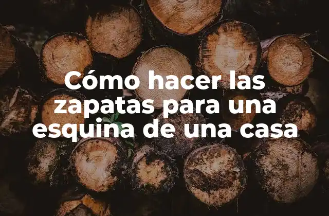 Cómo Hacer las Zapatas para una Esquina de una Casa