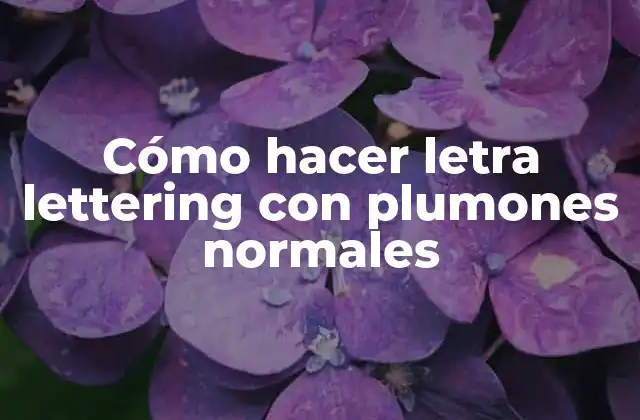 Cómo Hacer Letra Lettering con Plumones Normales