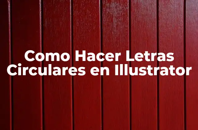 Como Hacer Letras Circulares en Illustrator