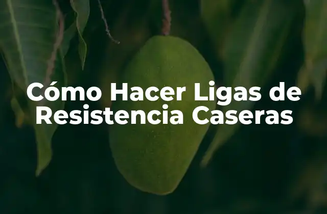 Cómo Hacer Ligas de Resistencia Caseras