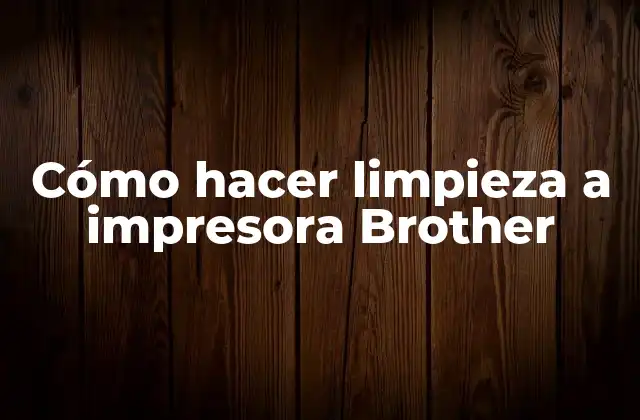 Cómo Hacer Limpieza a Impresora Brother 2 ¿Qué es la limpieza de la impresora Brother y por qué es importante?