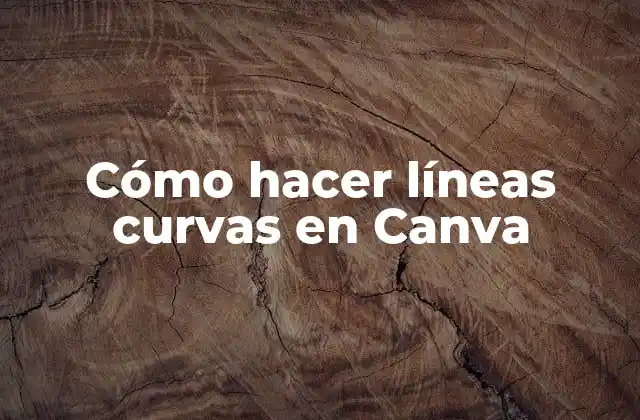 Cómo Hacer Líneas Curvas en Canva