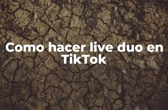 Como Hacer Live Duo en Tiktok