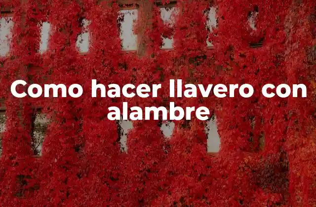 Como Hacer Llavero con Alambre 2 Como hacer llavero con alambre
