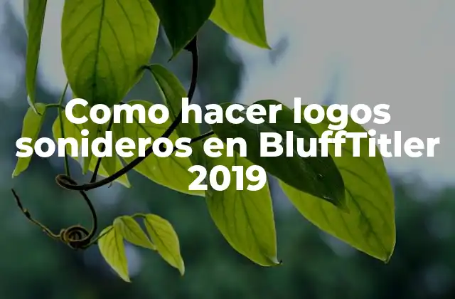 Como Hacer Logos Sonideros en Blufftitler 2019 2 ¿Qué es un logo sonidero en BluffTitler 2019?