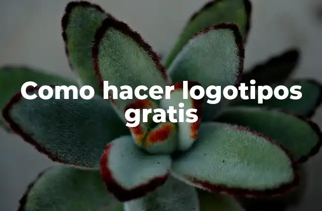 Como Hacer Logotipos Gratis