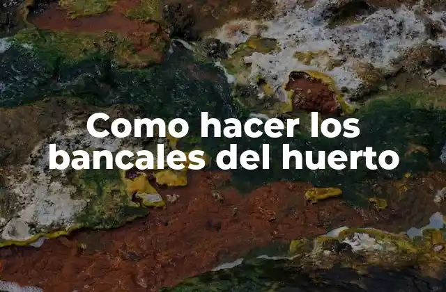 Como Hacer los Bancales Del Huerto