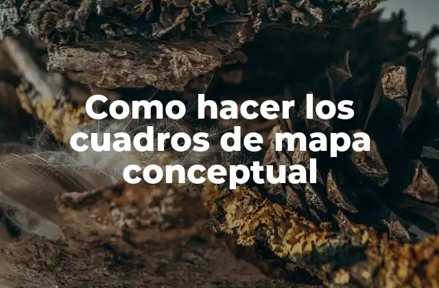 Como Hacer los Cuadros de Mapa Conceptual 2 ¿Qué es un cuadro de mapa conceptual?