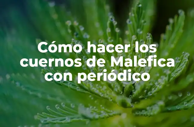 Cómo Hacer los Cuernos de Malefica con Periódico 2 Cómo hacer los cuernos de Malefica con periódico