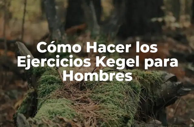 Cómo Hacer los Ejercicios Kegel para Hombres