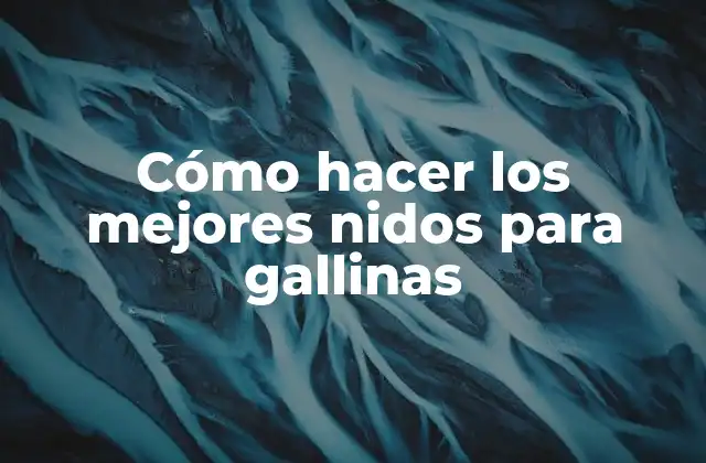Cómo Hacer los Mejores Nidos para Gallinas