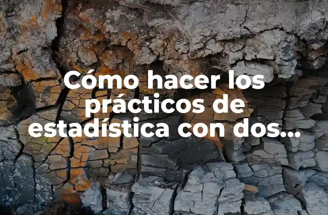 Cómo Hacer los Prácticos de Estadística con Dos Valores