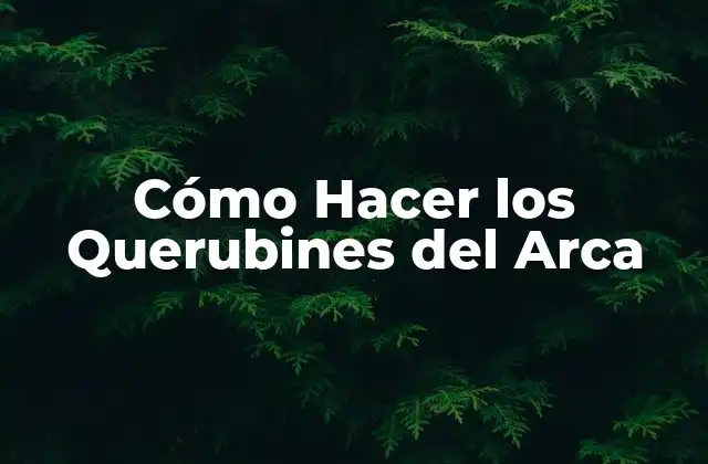 Cómo Hacer los Querubines Del Arca