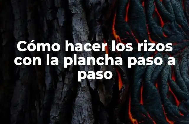 Cómo Hacer los Rizos con la Plancha Paso a Paso