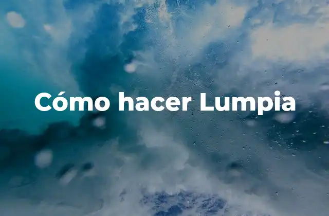 Cómo Hacer Lumpia