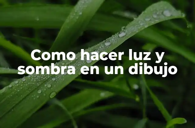 Como Hacer Luz y Sombra en un Dibujo