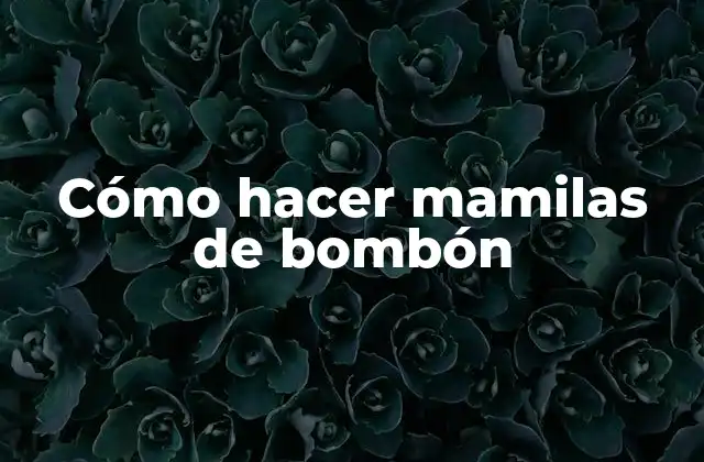 Cómo Hacer Mamilas de Bombón 2 Cómo hacer mamilas de bombón