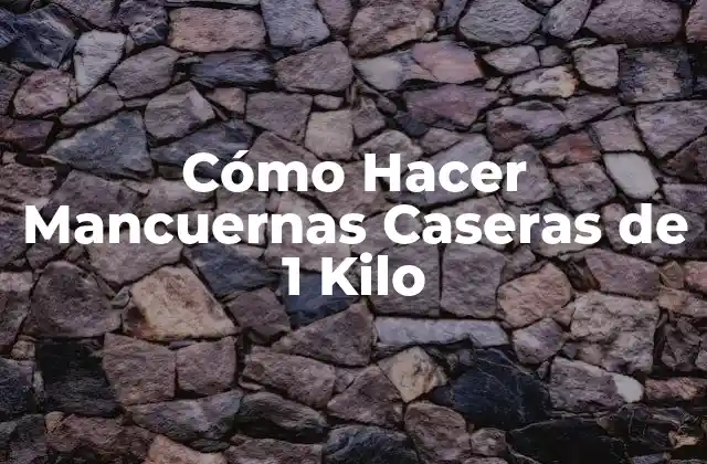 Cómo Hacer Mancuernas Caseras de 1 Kilo