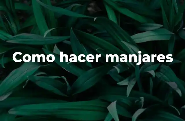 Qué son los manjares y para qué sirven