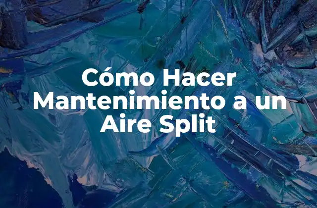 Cómo Hacer Mantenimiento a un Aire Split