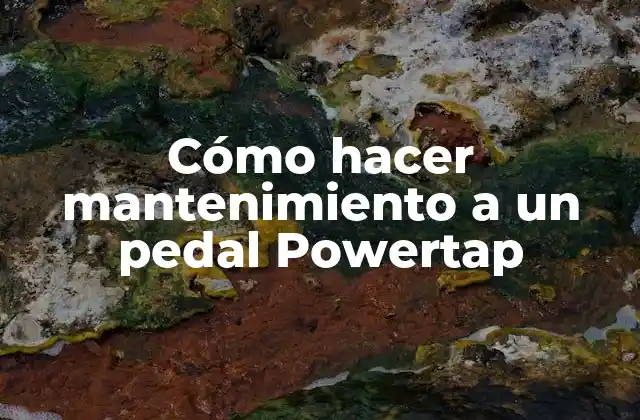 Cómo Hacer Mantenimiento a un Pedal Powertap