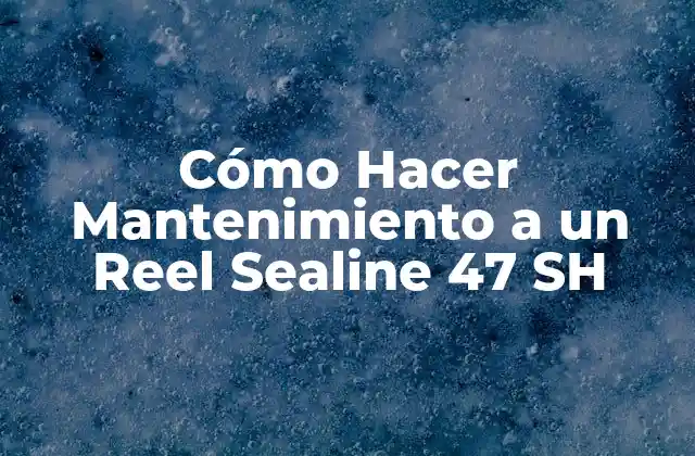 Cómo Hacer Mantenimiento a un Reel Sealine 47 Sh