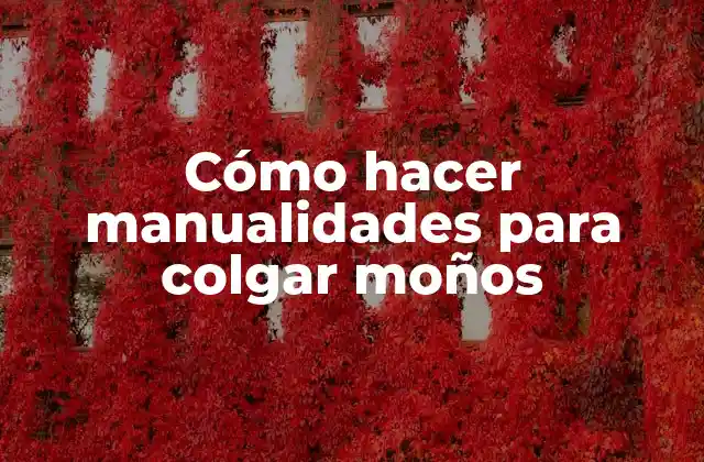 Cómo Hacer Manualidades para Colgar Moños