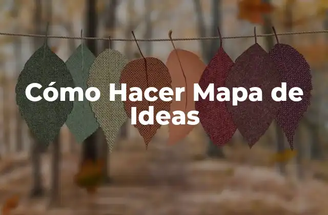 Cómo Hacer Mapa de Ideas