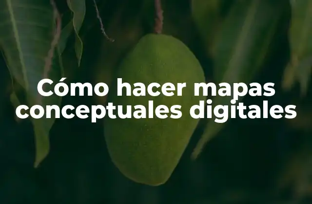 Cómo Hacer Mapas Conceptuales Digitales