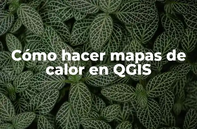 Cómo Hacer Mapas de Calor en Qgis