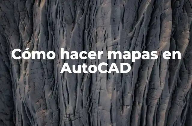 Cómo Hacer Mapas en Autocad