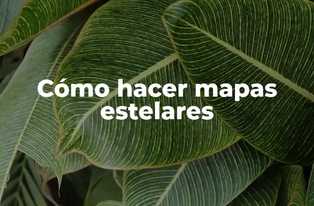 Cómo Hacer Mapas Estelares