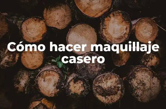 Cómo Hacer Maquillaje Casero