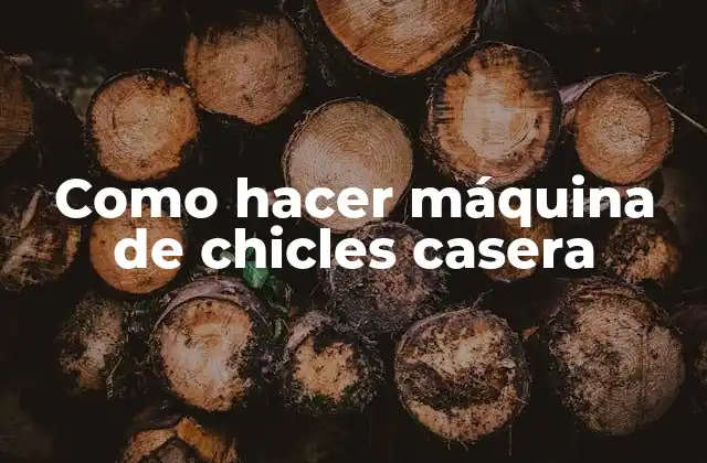¿Qué es una máquina de chicles casera?