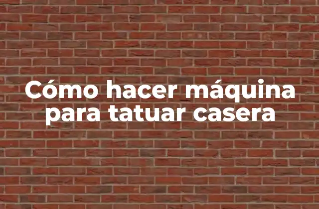 Cómo Hacer Máquina para Tatuar Casera