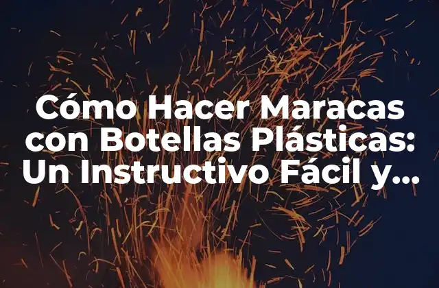 Cómo Hacer Maracas con Botellas Plásticas: un Instructivo Fácil y Divertido 2 Materiales Necesarios para Hacer Maracas con Botellas