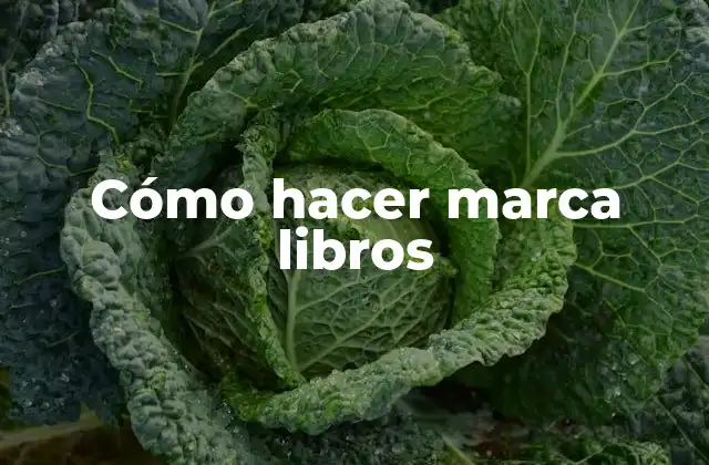 Cómo Hacer Marca Libros