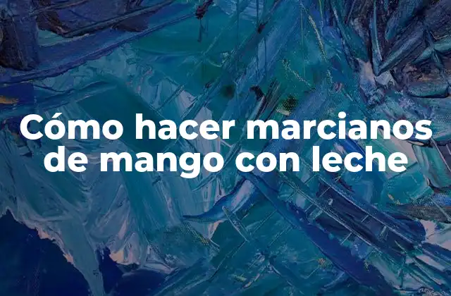 Cómo Hacer Marcianos de Mango con Leche