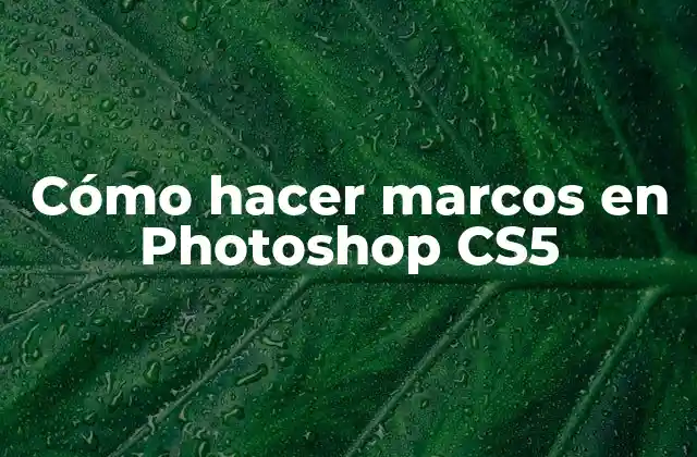 Cómo Hacer Marcos en Photoshop Cs5 2 Cómo hacer marcos en Photoshop CS5