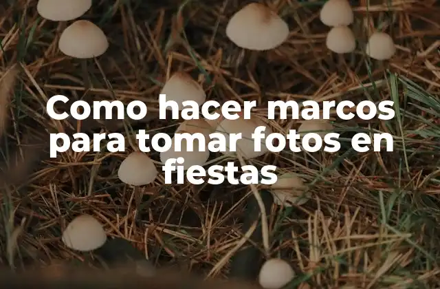Como Hacer Marcos para Tomar Fotos en Fiestas