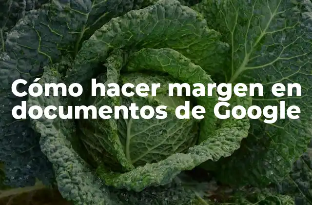 Cómo Hacer Margen en Documentos de Google