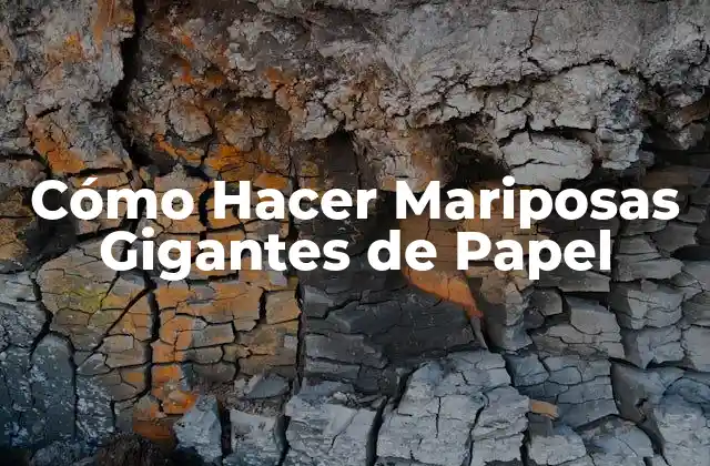 Cómo Hacer Mariposas Gigantes de Papel