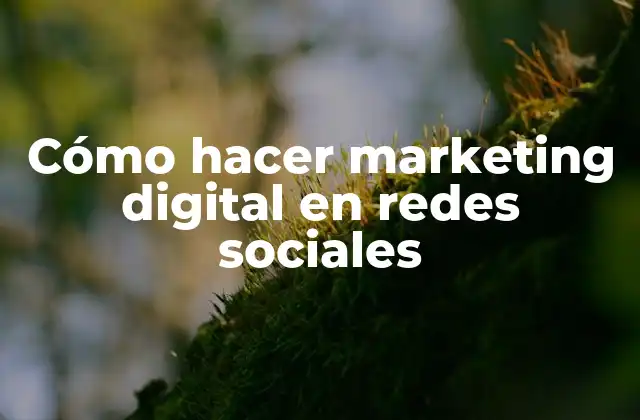 Cómo Hacer Marketing Digital en Redes Sociales