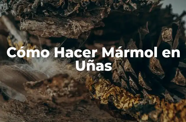 Cómo Hacer Mármol en Uñas