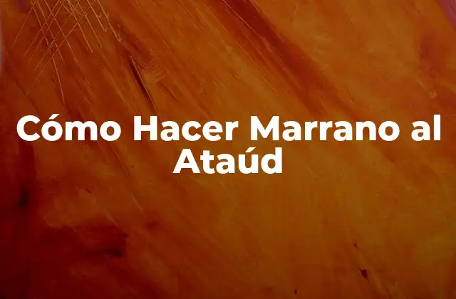 ¿Qué es Marrano al Ataúd?