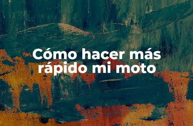 Cómo Hacer Más Rápido Mi Moto 2 Cómo hacer más rápido mi moto